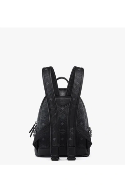 Mcm Small Stark Side Studs Backpack In Black