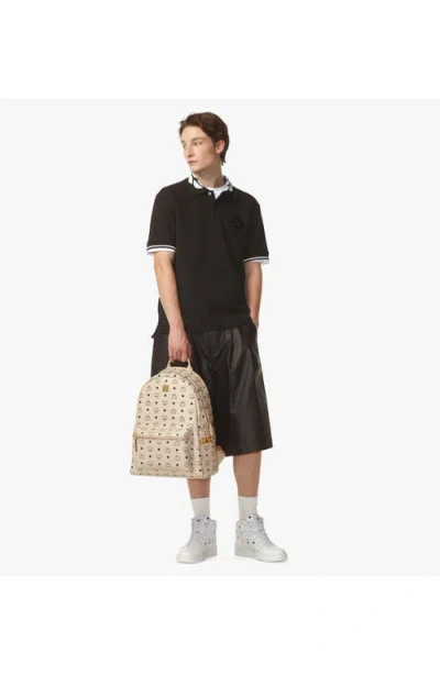 Mcm Stark Side Studs Backpack In Sand