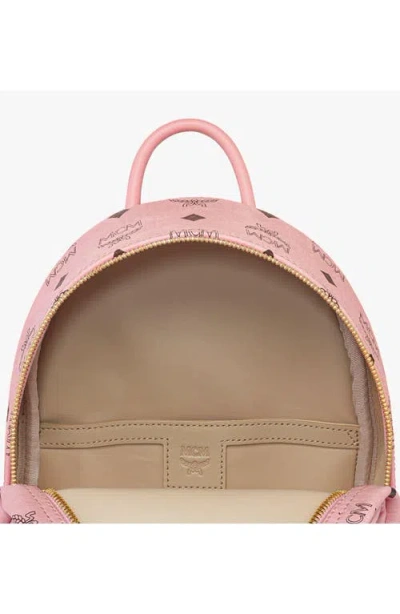 Mcm Mini Stark Side Studs Backpack In Pink