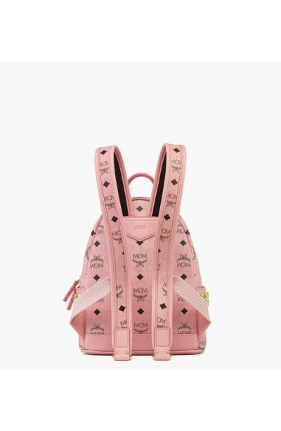 Mcm Mini Stark Side Studs Backpack In Pink
