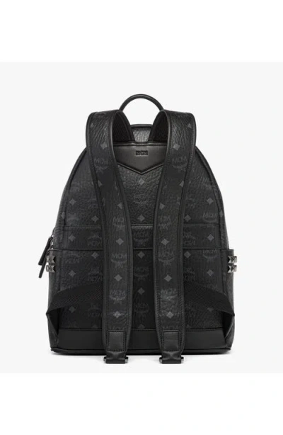 Mcm Small Stark Side Studs Backpack In Black