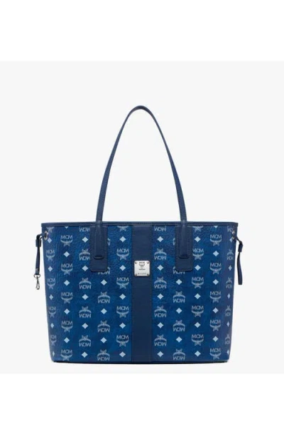 Mcm Liz Vi Medium Shopper Bag In Blue