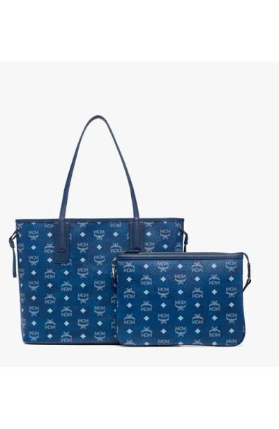 Mcm Liz Vi Medium Shopper Bag In Blue