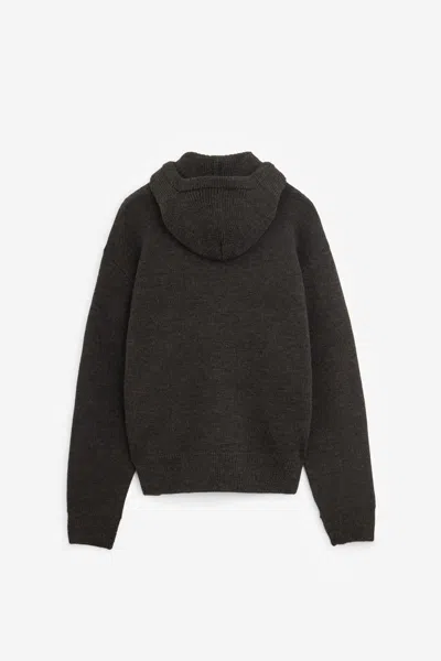 Lemaire Hooded Sweater Clothing In Black