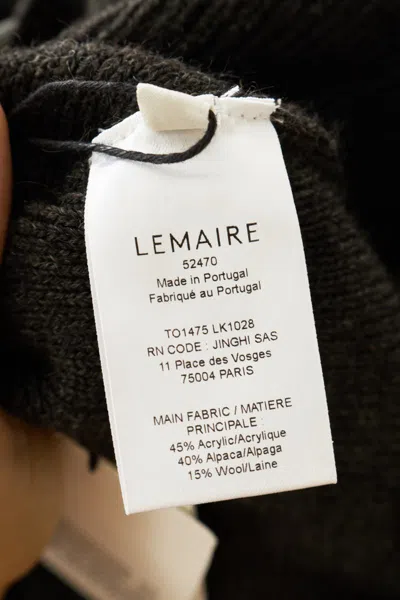 Lemaire Hooded Sweater Clothing In Black