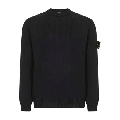 Stone Island Logo Sweatshirt In Black