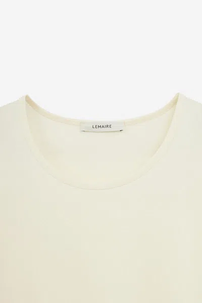 Lemaire Oversized Cotton T-shirt In White