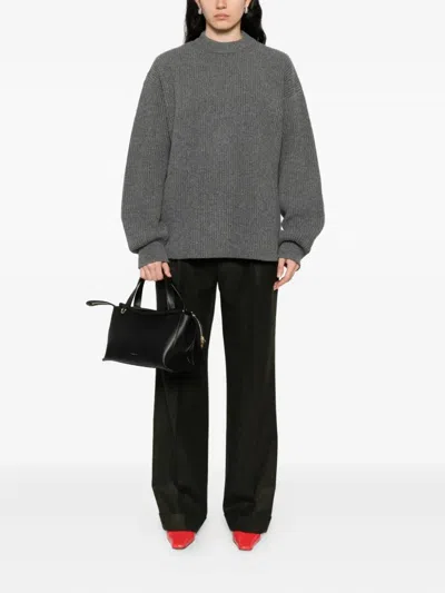 Berwich Pleated Cuffed Trousers In Black