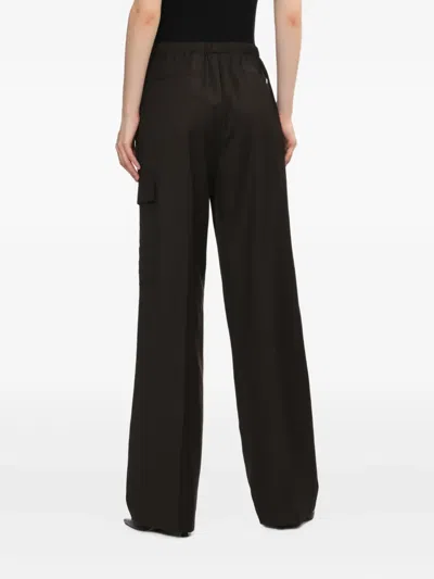 Helmut Lang Relaxed Cargo Trousers In Brown
