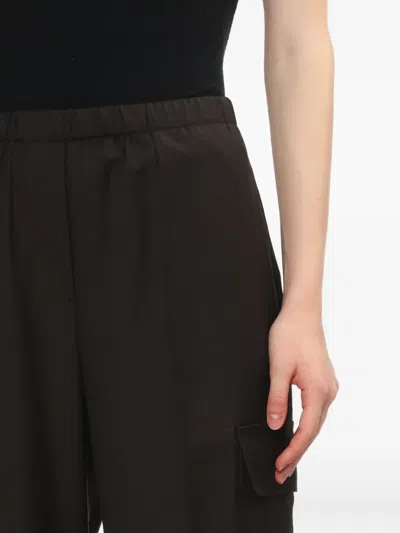 Helmut Lang Relaxed Cargo Trousers In Brown