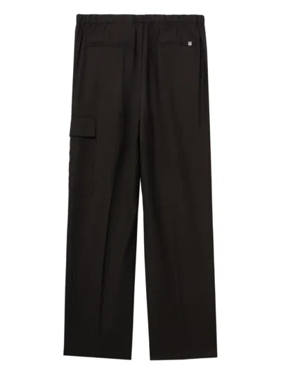 Helmut Lang Relaxed Cargo Trousers In Brown
