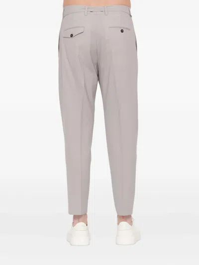 Be Able Pleated Belted Trousers In Gray