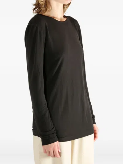 Uma Wang Long-sleeve T-shirt In Black