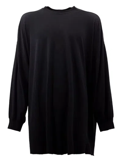 Rick Owens Concordians Level Long Sleeve T In Black