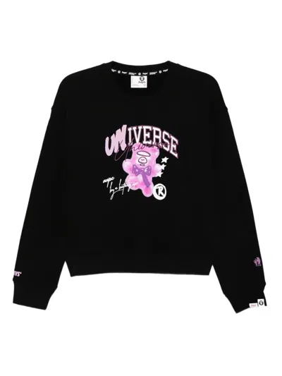 Aape By A Bathing Ape Graphic-print Sweatshirt In Black