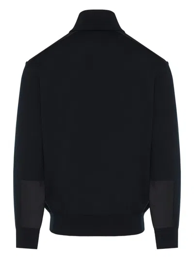 Paul & Shark Half-zip Sweater In Black
