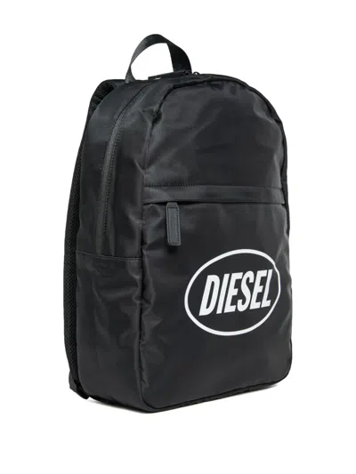 Diesel Wisty Logo-print Backpack In Black