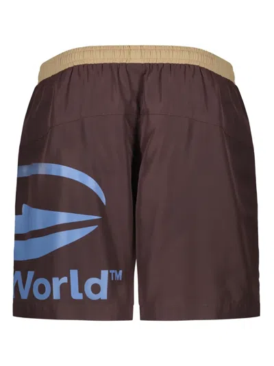 Perks And Mini Logo-print Two-tone Swim Shorts In Multi