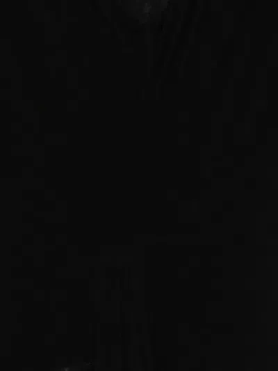 Amen Top Black V-neck Shoulder Cut-outs In Black