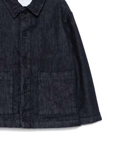 Aspesi Patch-pocket Denim Jacket In Blue