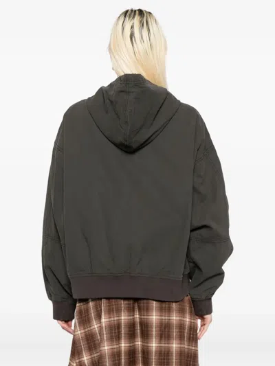 Fingercroxx Cotton Bomber Jacket In Gray