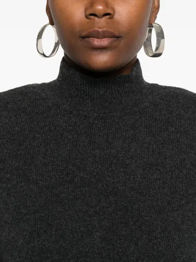 Jacquemus Cozy Turtleneck Knitwear Short Sleeves In Black
