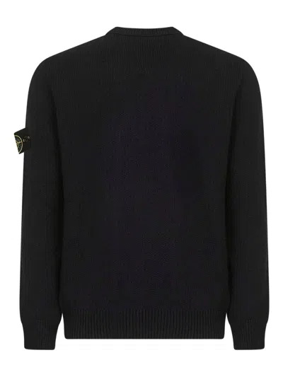 Stone Island Logo Sweatshirt In Black