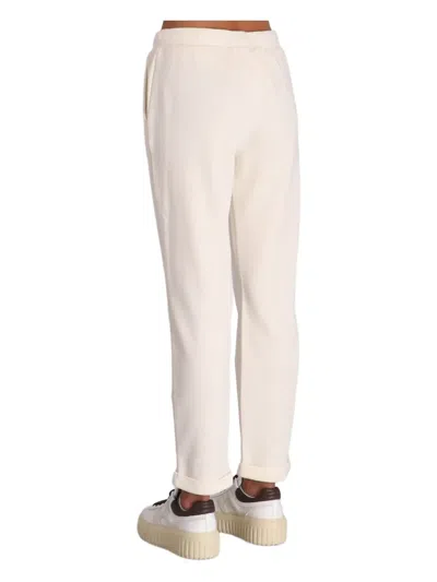 Liu •jo Drawstring Cuffed Track Pants In Neutral