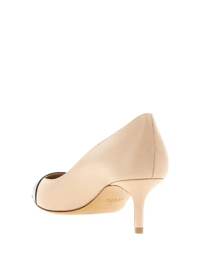 Francesco Russo 55mm Contrast-toe Pointed Pumps In Nude