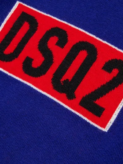 Dsquared2 Wool Sweater In Blue
