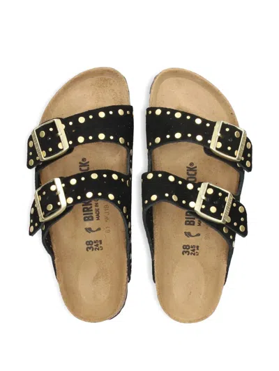 Birkenstock Arizona Rivet Sandals With Adjustable Straps In Black