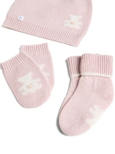 Brunello Cucinelli Cashmere Beanie Hat Set In Gold