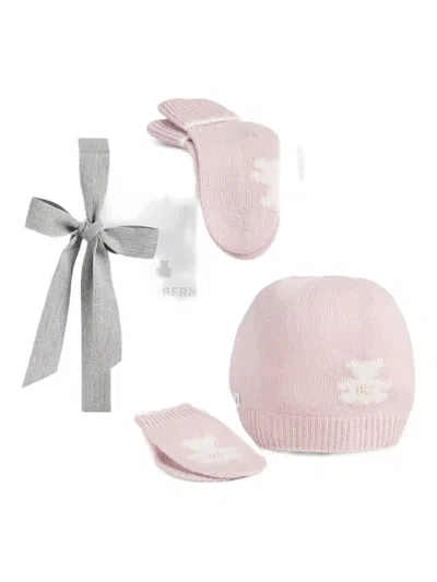 Brunello Cucinelli Cashmere Beanie Hat Set In Gold