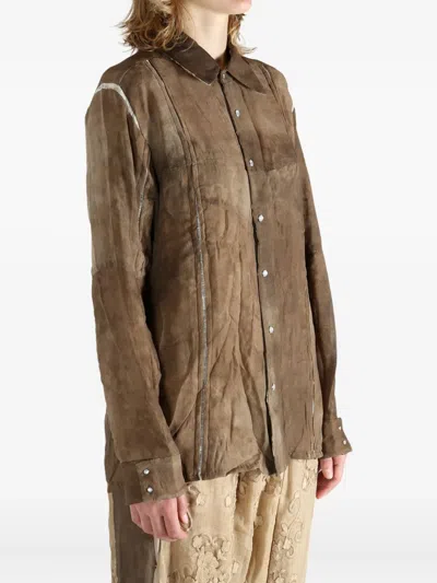 Communs Long-sleeves Shirt In Brown