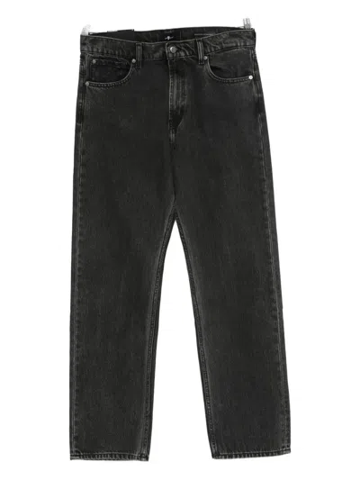 7 For All Mankind 7 For All Man Kind Black Cotton Denim In Gray