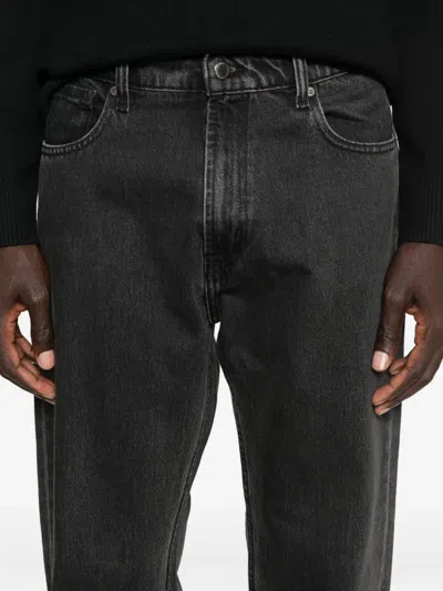 7 For All Mankind 7 For All Man Kind Black Cotton Denim In Gray