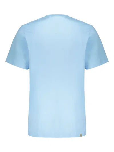 Perks And Mini Printed Cotton T-shirt In Blue
