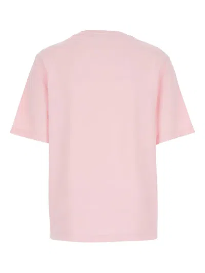 Maison Kitsuné Light Pink T-shirt With Logo Patch In Pink