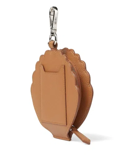 Fendi Shell Charm In Brown