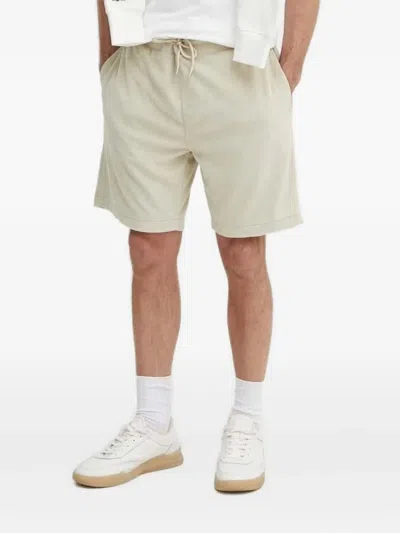 Gant Towel-effect Drawstring Shorts In White