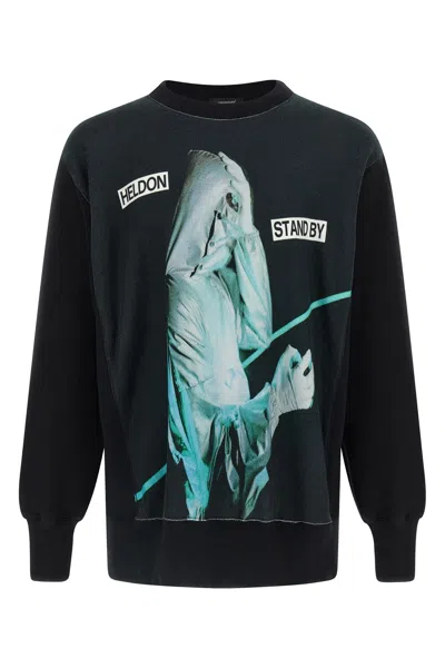 Undercover Graphic Print Crew Neck Sweatshirt In Black