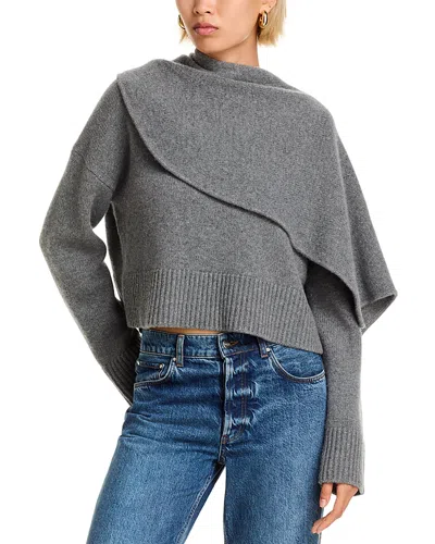 Simkhai Elson Scarf Sweater Heather Grey In Gray