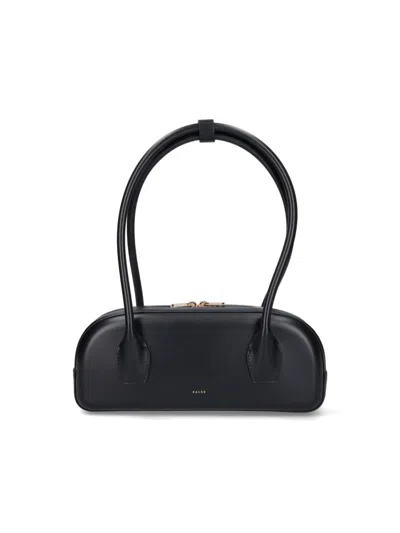 Salce Bianca One Tone Shoulder Bag In Black