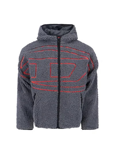 Diesel 's-zat" Hoodie In Gray