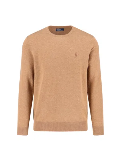 Polo Ralph Lauren Ralph Lauren Luxurious 100% Wool Sweater In Sand