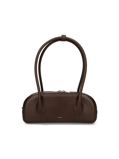 Salce Bianca One Tone Shoulder Bag In Brown