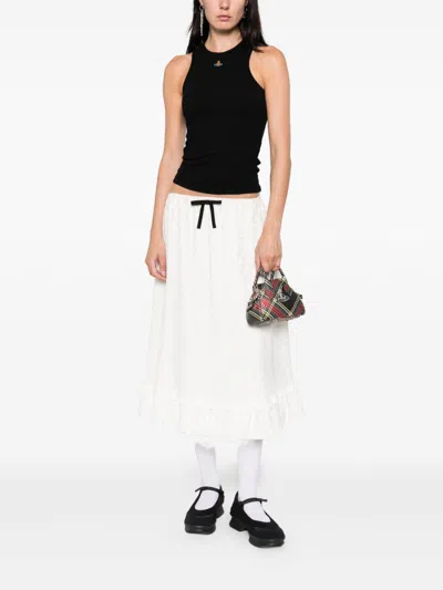 Vivienne Westwood Fitted Black Sleeveless Top With High Neckline In Black