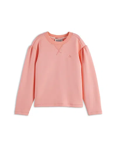 Scotch & Soda Girls' Crewneck Sweatshirt - Little Kid, Big Kid In Pink