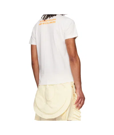 Walter Van Beirendonck White Shadow Teddy T-shirt In White