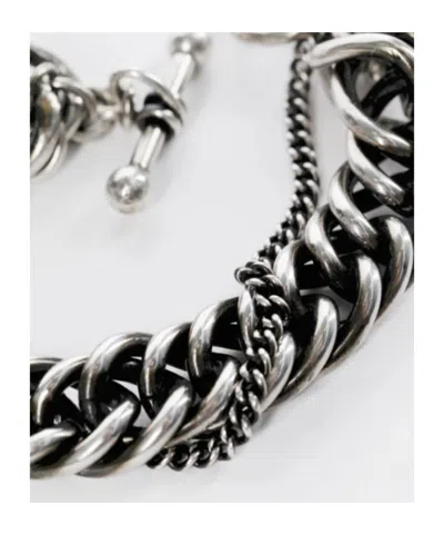 Ann Demeulemeester Hinna Double Chains Bracelet In Multi